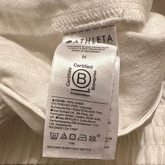 Athleta Retreat Linen High Rise Wide Leg Pant - Picture 6 of 6